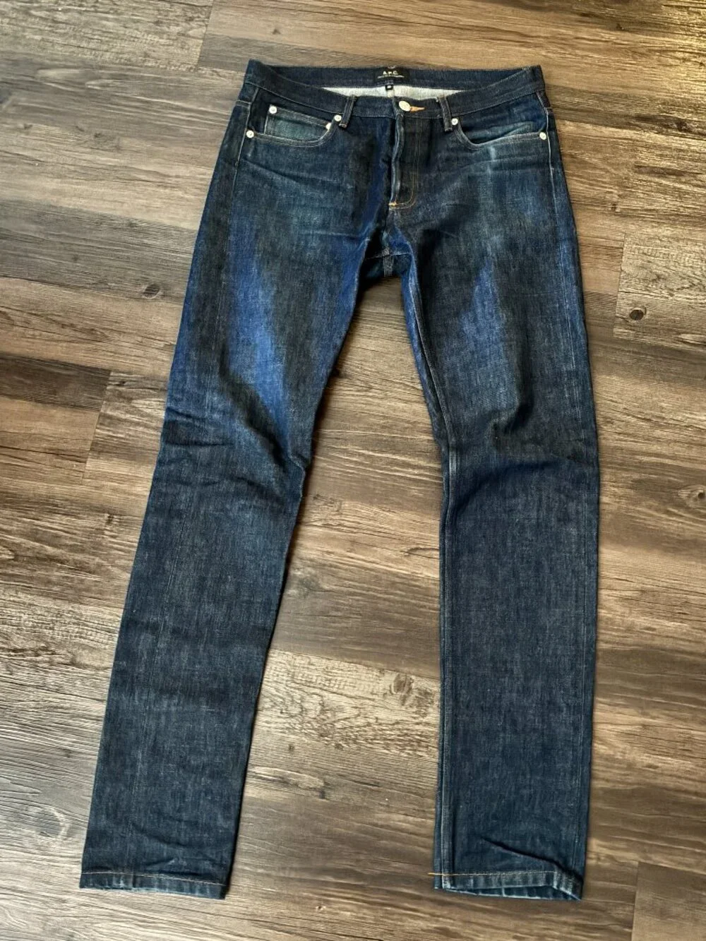 A.P.C. Petit New Standard Men’s Jeans Size 30 Dark Indigo Denim